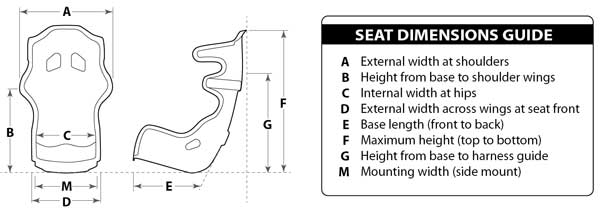 Seat Dimension Key