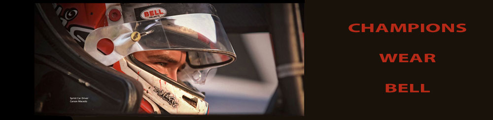 Bell racing helmets sold at harrison motorsports