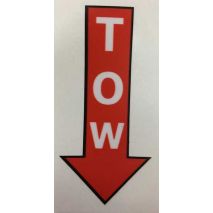 Tow arrow sticker