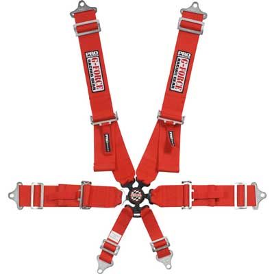 Camlock Individual Shoulder Pull-Down 6-pt Harness Set by G-Force Racing Gear