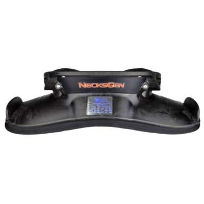 NecksGen REV Head And Neck Restraint, to help prevent head and neck injuries in frontal or side impacts when used with race harnesses.