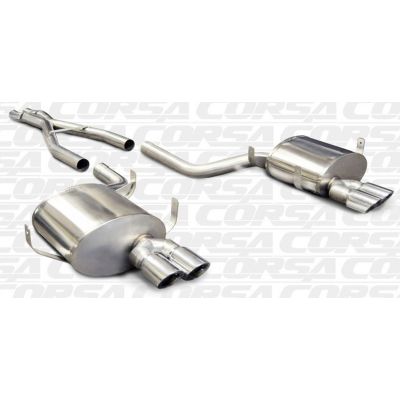 Corsa BMW 5 Series E39 M5 SPORT 2.5" Cat-Back Stainless Steel Exhaust, 1998 to 2003 Polished Tips