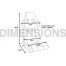 Dimensions of Corbeau Sportline Evolution Race Seats, Left/Right Pair of Seats